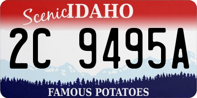 ID license plate 2C9495A