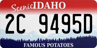 ID license plate 2C9495D