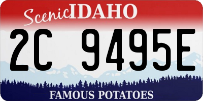 ID license plate 2C9495E