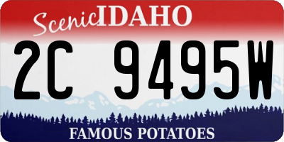 ID license plate 2C9495W
