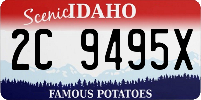 ID license plate 2C9495X