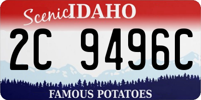 ID license plate 2C9496C