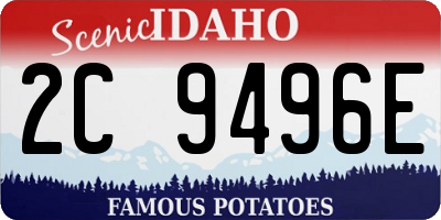 ID license plate 2C9496E