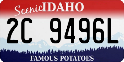ID license plate 2C9496L