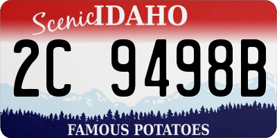 ID license plate 2C9498B