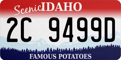 ID license plate 2C9499D