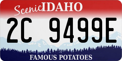 ID license plate 2C9499E