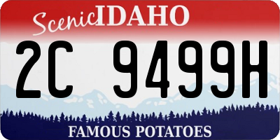 ID license plate 2C9499H