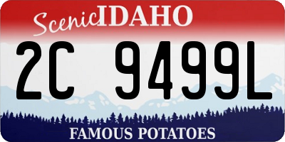 ID license plate 2C9499L