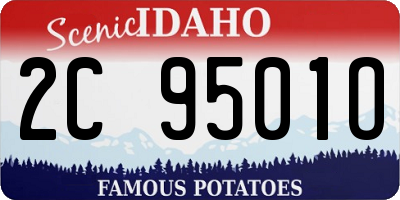 ID license plate 2C9501O