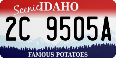 ID license plate 2C9505A