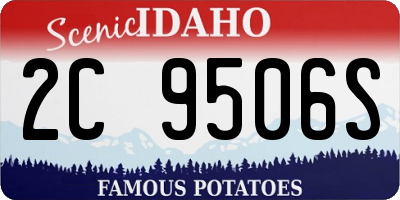 ID license plate 2C9506S