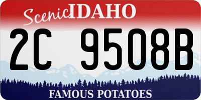 ID license plate 2C9508B
