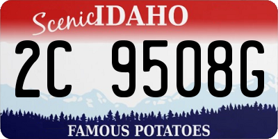 ID license plate 2C9508G