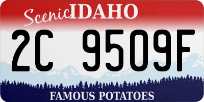 ID license plate 2C9509F
