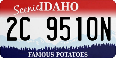 ID license plate 2C9510N