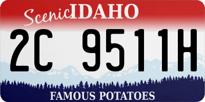 ID license plate 2C9511H