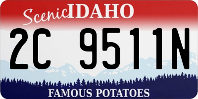 ID license plate 2C9511N