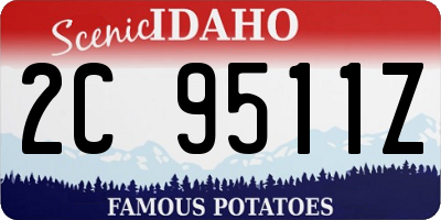 ID license plate 2C9511Z