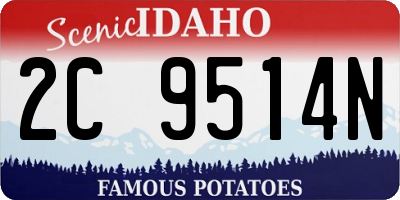 ID license plate 2C9514N