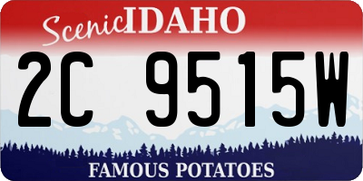 ID license plate 2C9515W