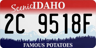 ID license plate 2C9518F