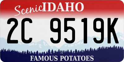 ID license plate 2C9519K