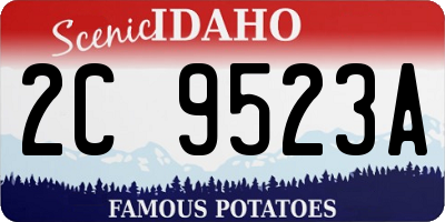 ID license plate 2C9523A