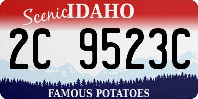ID license plate 2C9523C