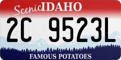 ID license plate 2C9523L