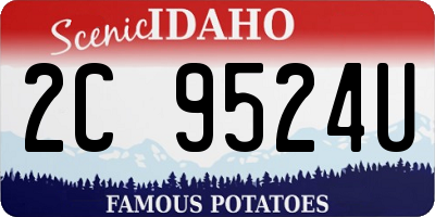 ID license plate 2C9524U