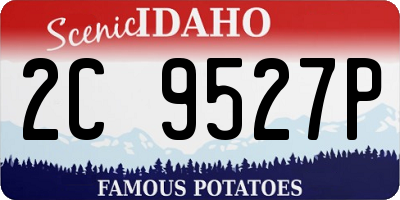 ID license plate 2C9527P