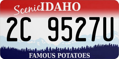 ID license plate 2C9527U