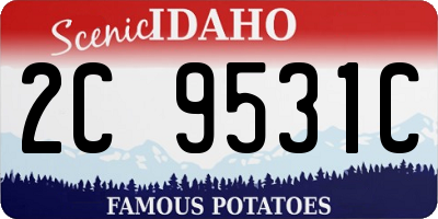 ID license plate 2C9531C