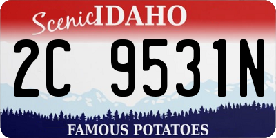 ID license plate 2C9531N