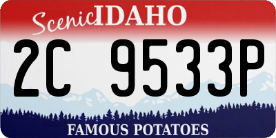 ID license plate 2C9533P