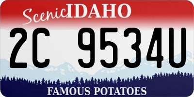 ID license plate 2C9534U