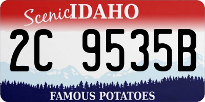 ID license plate 2C9535B