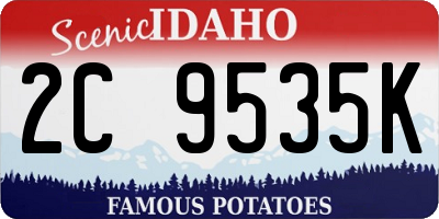 ID license plate 2C9535K