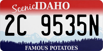 ID license plate 2C9535N