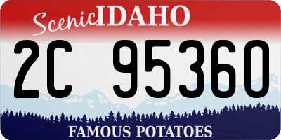 ID license plate 2C9536O