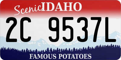 ID license plate 2C9537L