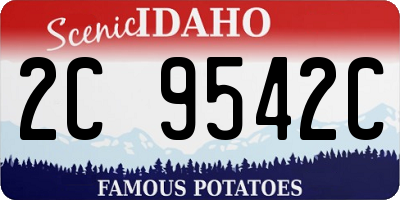 ID license plate 2C9542C