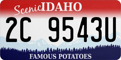 ID license plate 2C9543U