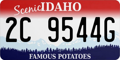 ID license plate 2C9544G