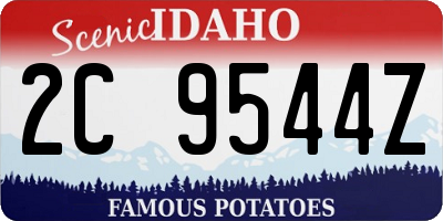 ID license plate 2C9544Z