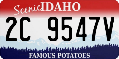 ID license plate 2C9547V