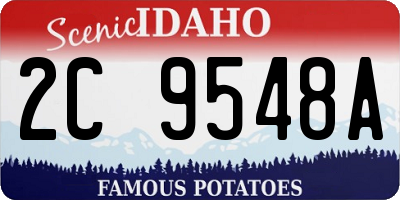 ID license plate 2C9548A