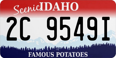 ID license plate 2C9549I