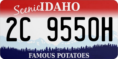 ID license plate 2C9550H